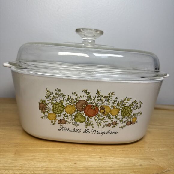 Other - Vintage Corning Ware A-5-B Spice of Life 5L Casserole Dish Pyrex A-12-C Lid